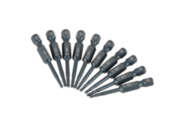10 Peças De Brocas De Parafuso Com Cabeça Hexagonal, Mango De 1/4", 50mm, Aço Aleado S2, H6.3*50mm*h2
