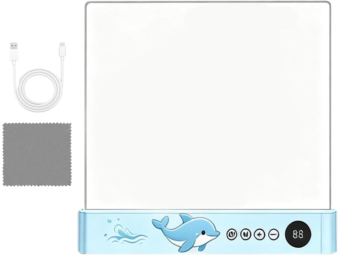 Luminária De Leitura Plana, Recarregável, Com Led.