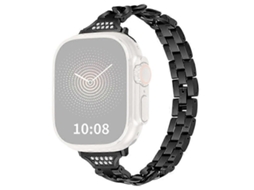 Compatível Com Apple Watch Series 9/8/7 41 Mm/6/5/se/se /se (2023)/4 40 Mm/3/2/1 38 Mm Decoração Com Strass Facpoet (2022)