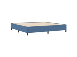Conjunto 1 Cama Box Vidaxl Azul Cordão (200 X 200 Cm)