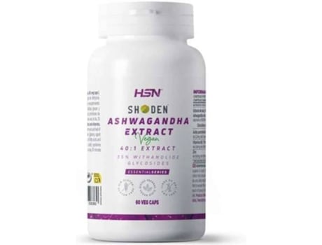 Suplemento Alimentar HSN Extrato De Ashwagandha Shoden® (60 veg caps)