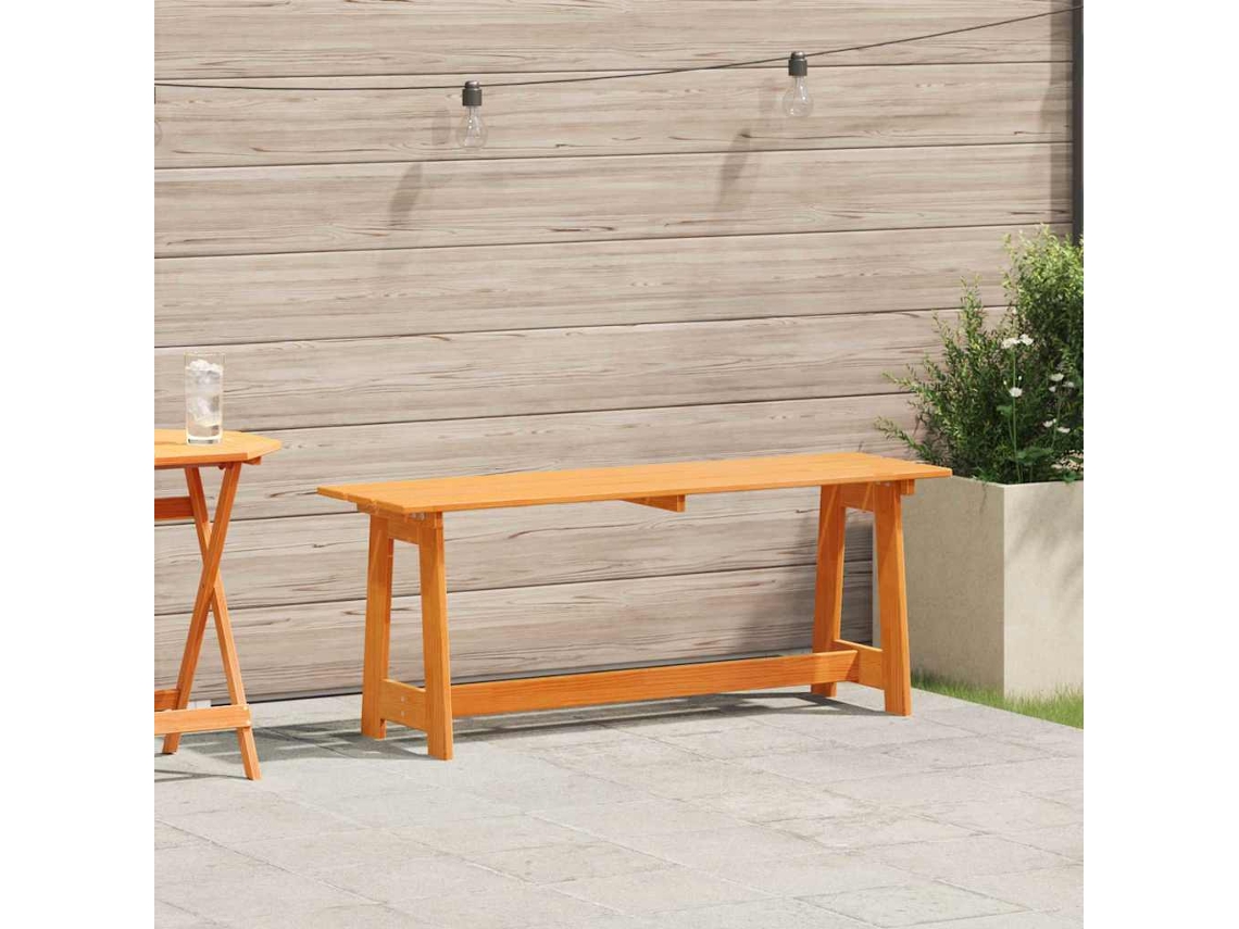 Vidaxl Banco De Exterior Castanho 119 X 37 X 47 Cm