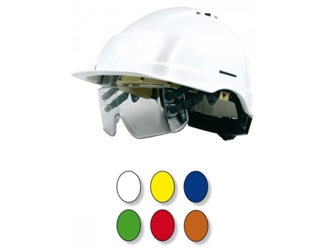 Capacete Laranja com Óculos Integrados Sob a Viseira Singer Casirisor2 SF SINGER FRERES