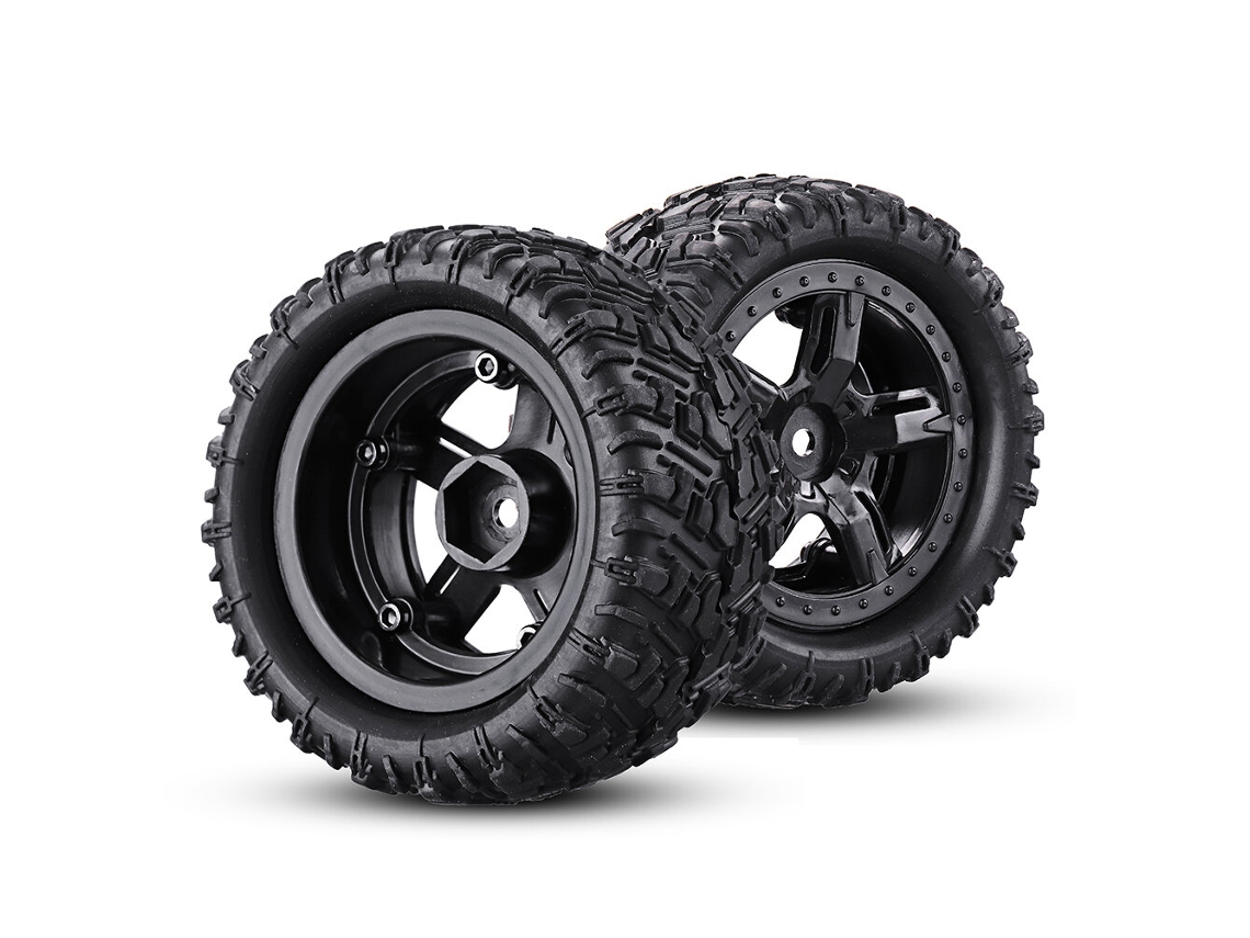 Pneus de Borracha Remo P6973 para Carros Rc Dos Modelos 1621, 1625, 1631, 1635, 1651, 1655, Wltoys 144001, 124018, 124019, Sg 1601, Hbx e 16889. MDUG