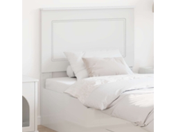 Vidaxl Cabeceira Branco 100 Cm Madeira Engenheirada