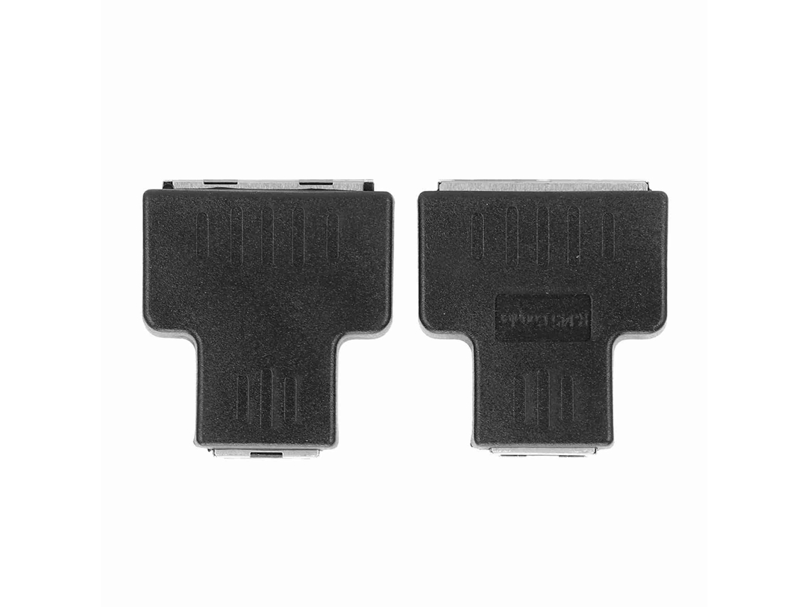 Aetheria adaptador Divisor Extender de Cabo Ethernet 1‑in 2‑out Conector Lan Rj45 Feminino 2 Pcs