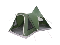 Conjunto 1 Tenda Teepee Vidaxl Verde Tafetá (545 X 450 X 295 Cm)