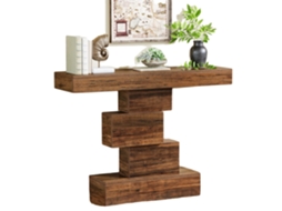 Mesa De Console, Estilo Moderno Minimalista, Design Que Economiza Espaço, Marrom