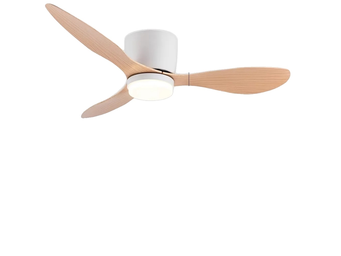 Luminã¡ria De Teto Com Ventilador, Controle Remoto, Design Moderno, Laranja 52polegadas Oem