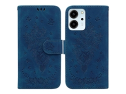 Capa De Celular Em Couro Com Estampa De Borboleta E Rosa Para For Honor 80 Se