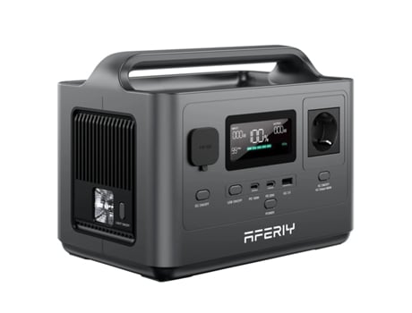 Estação De Energia Portátil Aferiy Af P040 Gerador Solar 256wh E 400w Compatível Com 6 Saídas Carregamento Rápido Ac Saída Tipo C Fozuanei