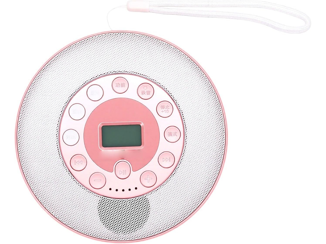 Cd Player Portátil Sxhlseller Com Alto-falante, Reprodutor De Música De Recarregável, Abs, 2000 Mah