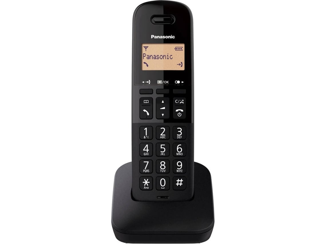 Telefone Fixo PANASONIC Dect Básico Preto (Outlet Grade A)