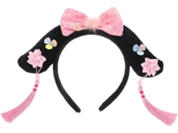 Faixa de cabelo leve em PVC para mulheres, faixa de cabelo decorativa, estilo retrô.