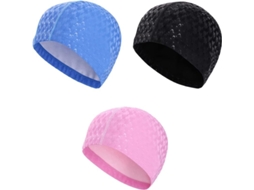 3 Gorros De Baño Ligeros Antideslizantes Impermeables Para Mujer, Hombre Y Niño: Natación Y Deportes Acuáticos