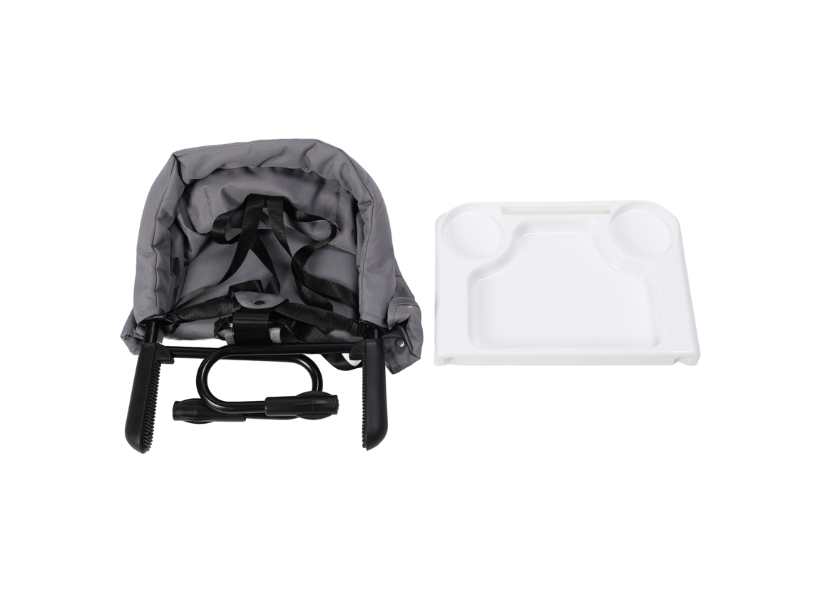 Cadeira alta portátil para bebês com bandeja, clipe para mesa, cadeira de alimentação rápida para crianças pequenas.