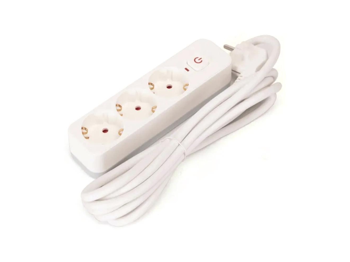 Extensão Elétrica 3x Schuko C/ Interruptor 5m 3g1.5