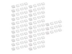 Laxiscreed Pack De 100 Capas Protetoras Para Interruptores Táteis Transparentes Em Abs