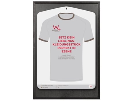 Moldura de Estocolmo Moldura de madeira Tamanho 060X090 Cm Vidro Artificial Preto