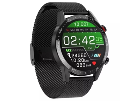 Smartwatch Lemfo L13 Preto Bracelete Metal