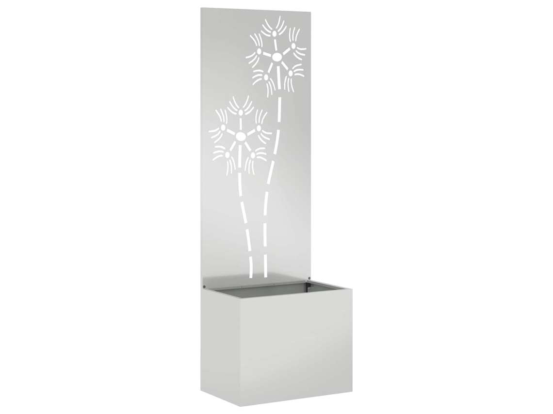 Vidaxl Tela De Privacidade Para Jardim Prateado 50 X 32 X 150 Cm