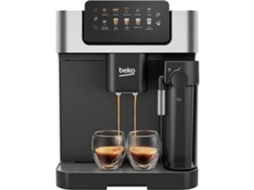 Máquina De Café Com Moedor Beko Ceg7304x 1350 W 19 Barras Tela Colorida Sensível Ao Toque
