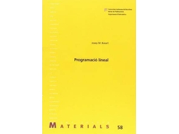 Livro Programació lineal de Josep M Basart I Muñoz (Espanhol)