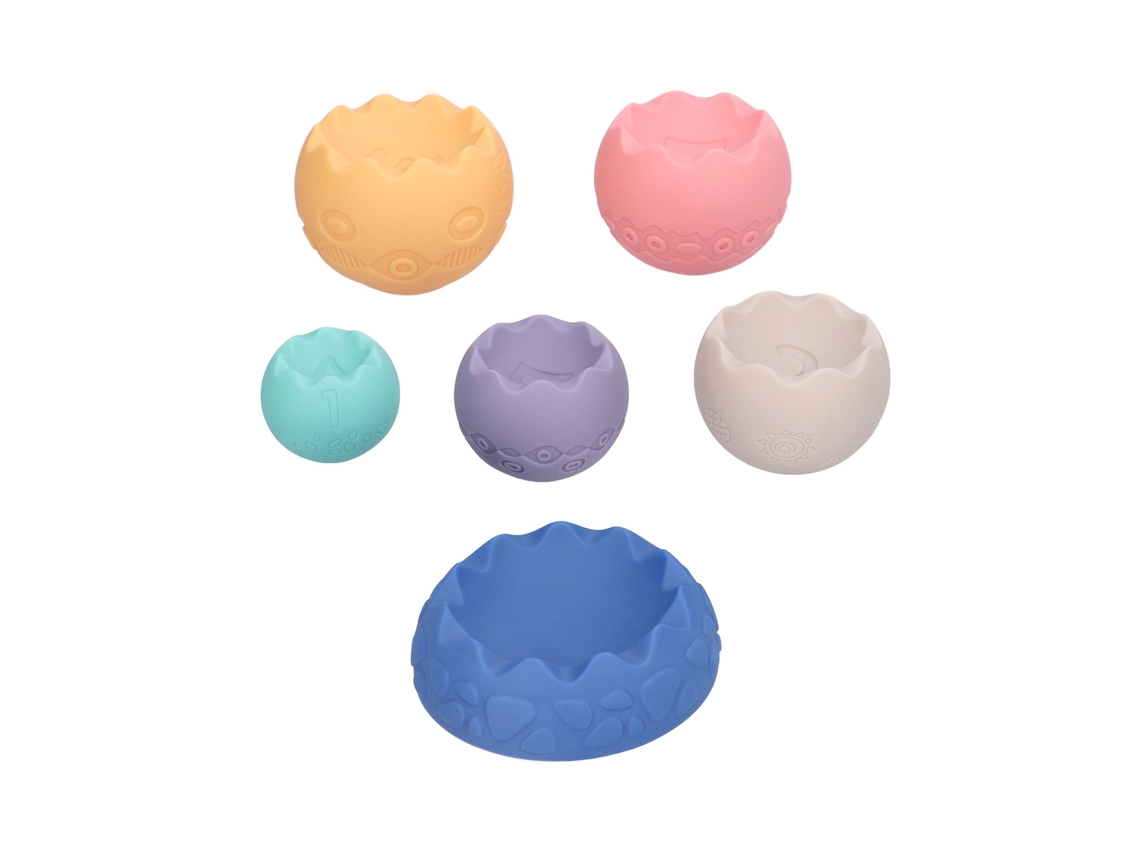 Brinquedo de Empilhar Bolas Portátil Lindo e Elegante Blocos de Construção Sensoriais para Bebês - Presente de Aniversário 2026