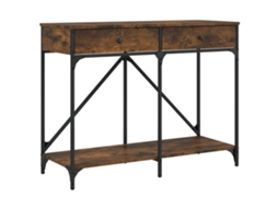 Mesa consola VIDAXL derivados madeira carvalho fumado (100x39x78,5 cm)