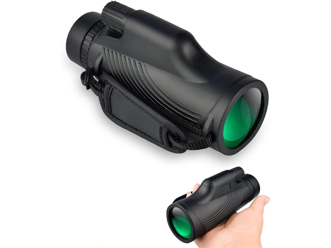 Telescópio Monocular Portátil 12x42 para Adultos Alta Ampliação, Prisma Revestido com Fmc, Leve JIAPEI (preto)