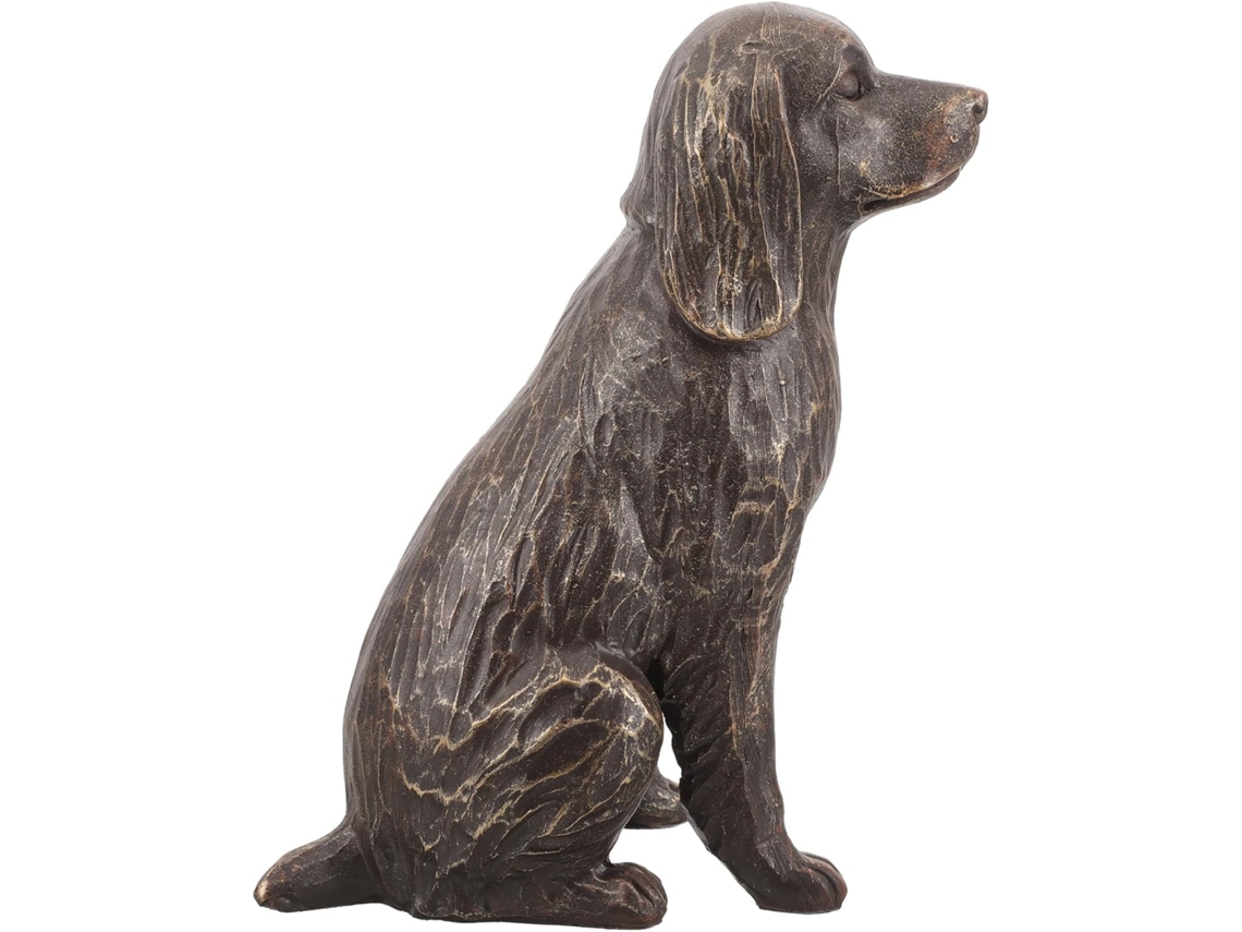 Estátua de Cachorro, Dachshund em Pé em Estilo Antigo, Feita de Resina. Escultura de Cachorro Pequena e Compacta, para CHABERLU