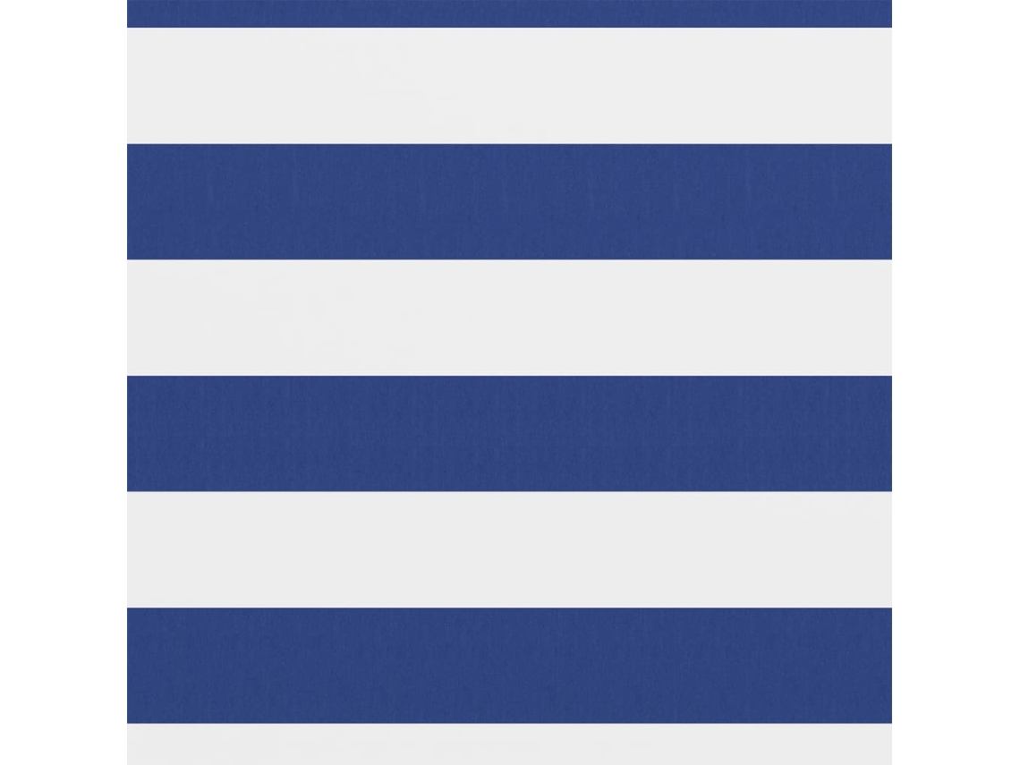 Tela de Varanda 90x400 Cm Tecido Oxford Branco e Azul MAISON EXCLUSIVE
