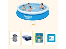 Bestway Piscina Bestway Fast Set Redonda - 366x76 Cm - 5-peças S229