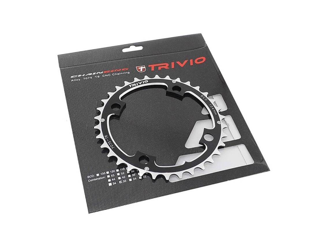 Anel de Corrente Mtb 4-Bolt 64 Bcd Prateado 32Ttrivio