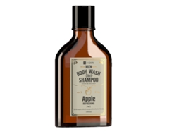 Shampoo de cuidados pessoais masculino premium 3 em 1 com infusão de Whisky e essência de maçã, 100ml Hiskin