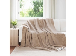 Vidaxl Cobertor Camelo 240 X 270 Cm Lã