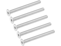 Conjunto de 5 Parafusos Sextavados com Cabeça Escareada Plana, Aço 304, M8x85mm CHABERLU