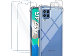 Conjunto de Lentes para Telefone Câmera para Samsung HONGWE. Textura Macia Anti-Choque Transparente (2un)