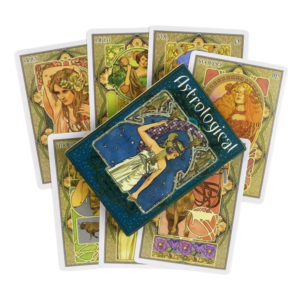 Jogo De Cartas Oráculo Renoman De Astrologia, Tarot Edição Sabedoria, Cartas Em Inglês, Tabuleiro De Adivinhação