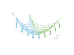 Mali rede Triangular de Armazenamento para Brinquedos de Pelúcia Corda de Algodão Hanging Hammock