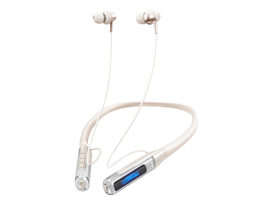 Fones Bluetooth com Faixa para Pescoço, Cancelamento de Ruído, Esportivos