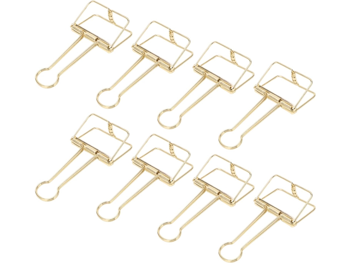 Clipes Arame Fichário, Clips Ocos Fichário, Alfinetes de Papel Metálicos, 30 Unidades, 5cm Comprimento, Ocos