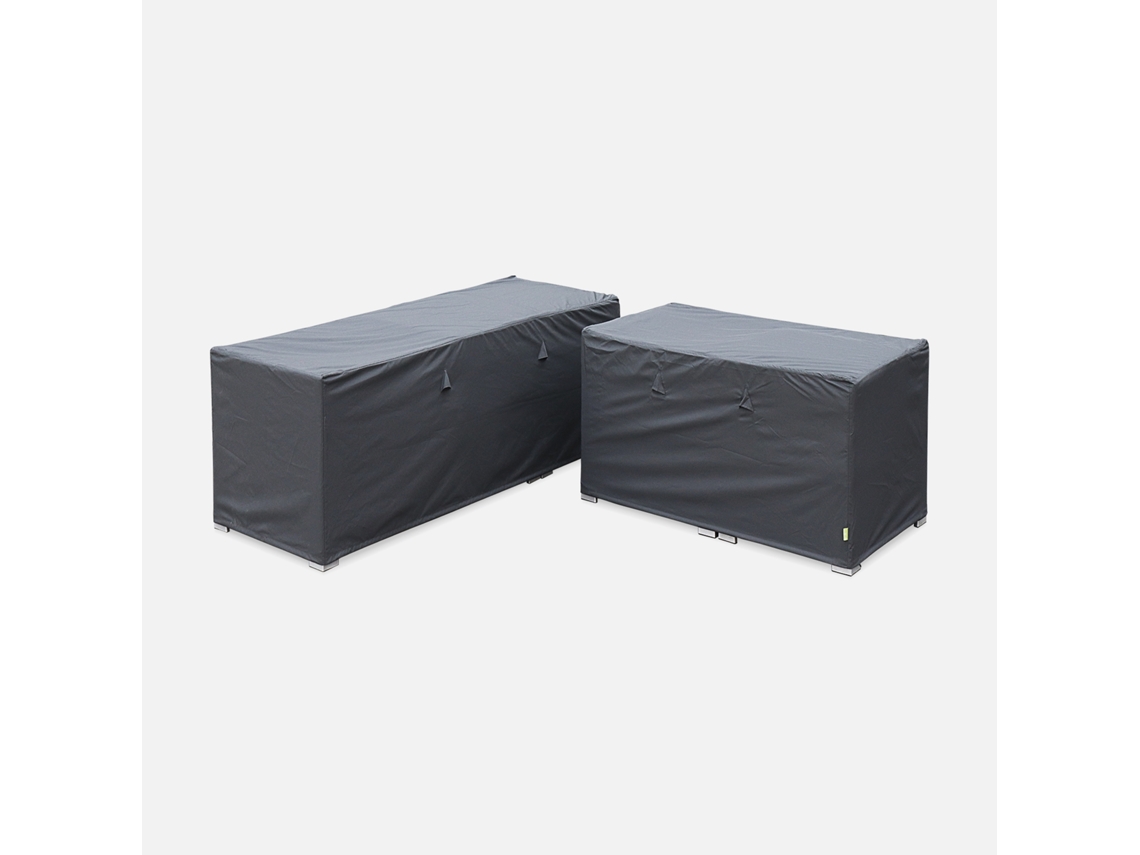Conjunto de Capas Protetoras SWEEEK Napoli (2 Lonas - Oxford - Cinzento Escuro)