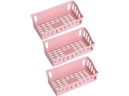 Conjunto De 3 Cestos Organizadores Parede Para Banheiro, Sem Necessidade De Furos, Com Tecnologia De Sucção Forte, Em
