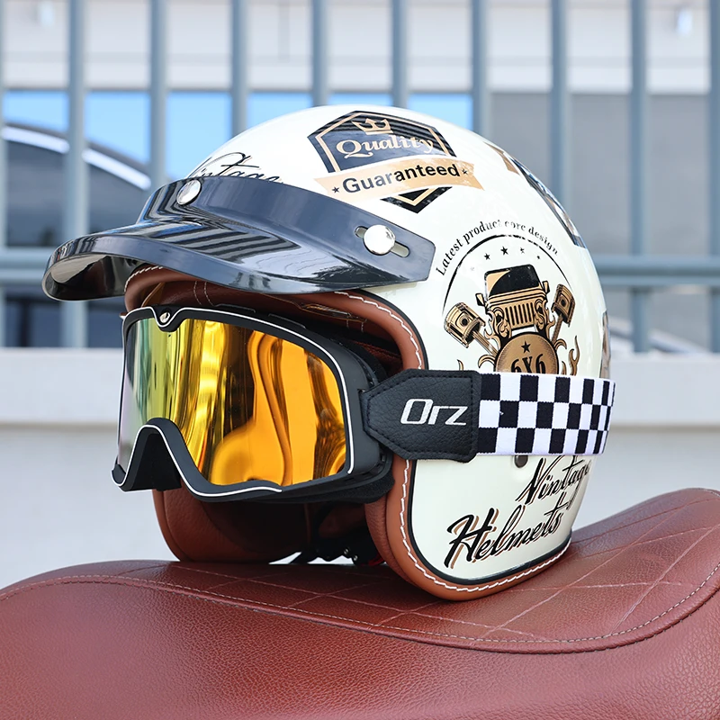 Capacete (l)abs 3/4 Aberto, Certificado Dot, Resistente A Impactos, Com Proteção Uv.