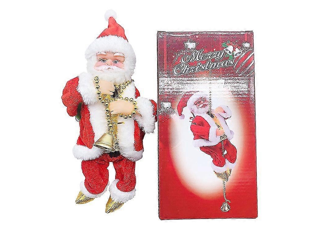 Decoração De Natal Pai A Subir Escadas Elétrico
