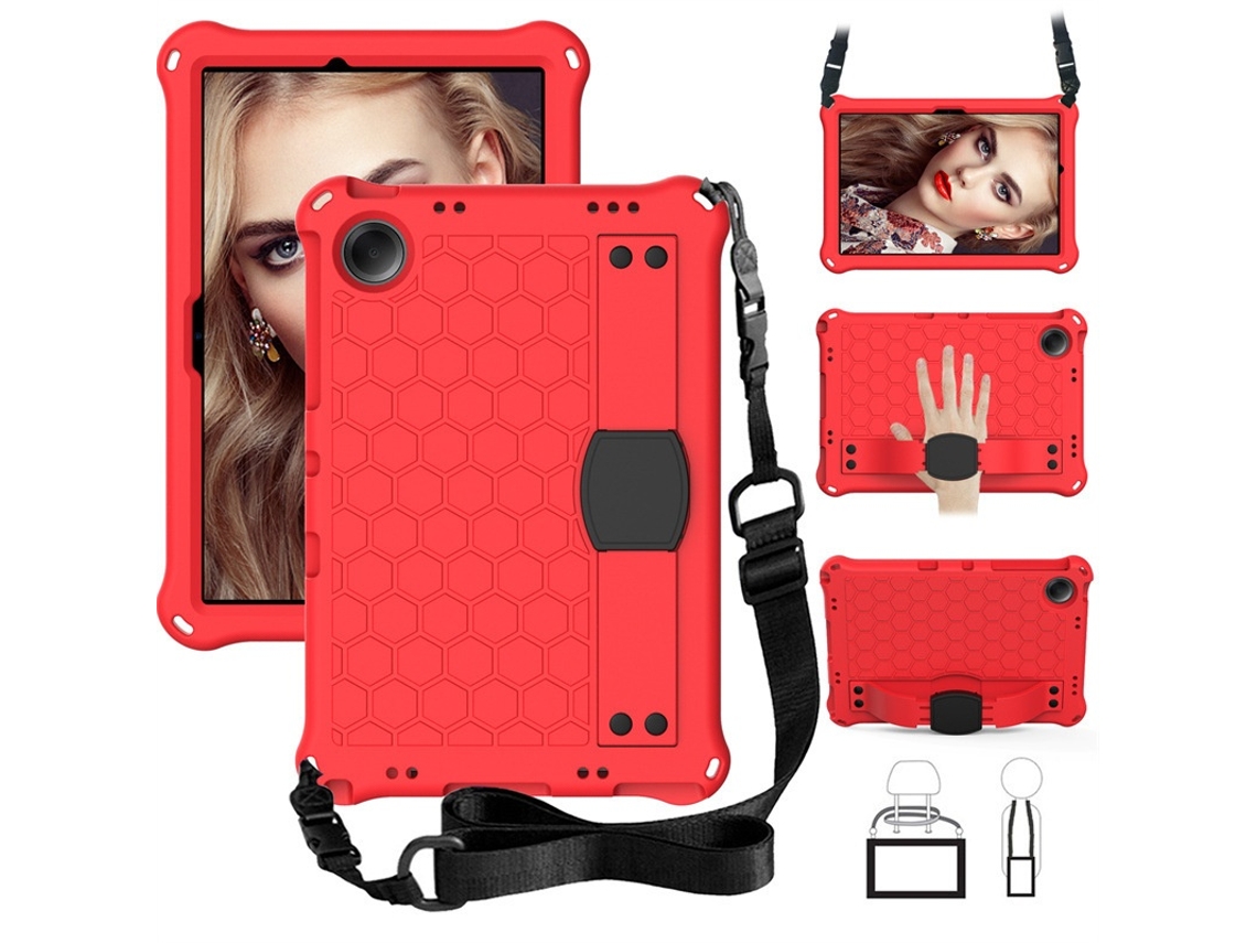 Elysve Capa Telemóvel Para Samsung Tab A9, 8,7 Polegadas, Vermelho