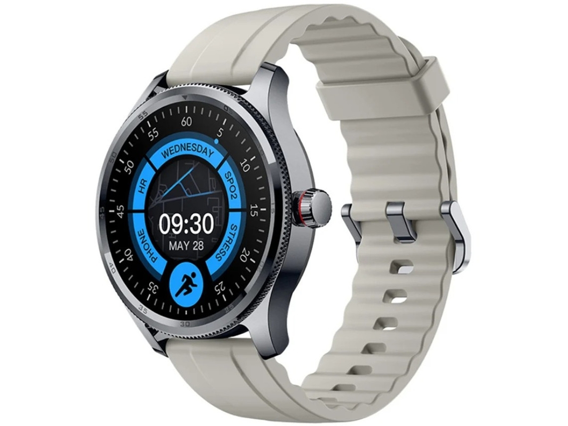 Relógio inteligente Bestvite com chamadas Bluetooth, assistente de voz, saúde esportiva, monitoramento de frequência cardíaca e oxigênio no sangue