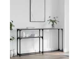 Vidaxl Mesa Consola 145x22,5x75cm Derivados De Madeira Cinzento Sonoma