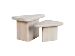 Conjunto de 2 Mesas de Centro em Madeira de Manga ALEXANDRA HOUSE LIVING (98x51x47cm)